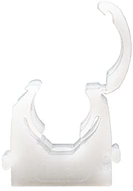 Talon - 16mm Single Hinged Pipe Clip x100 - Natural - 360° Fixing for Pipework - UV Stabilized - Up to 85°C - Safe for Use On Plumbing, Gas and Air Conditioning Pipe