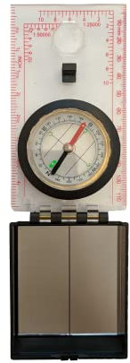 Militärischer Kompass mit Ölspiegel