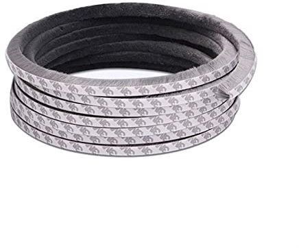QQZQQ 5m / 10m Bürstendichtung Selbstklebend Türbodendichtung Winddicht Staubdicht Dichtungsbürste Selbstklebend Bürstenleiste 7x6mm für Schiebetüren Fenster Kleiderschränke Garderobe