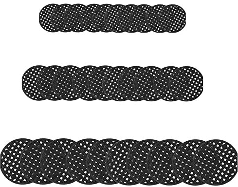 Xfaiz 30 PCS Round Bonsai Pot Bottom Grid Mat Mesh, 2.5cm/4.5cm/7.5cm Flower Pot Hole Mesh Pad Bonsai Tool Set for Bonsai Pot Mesh Drainage Screens Prevent Soil