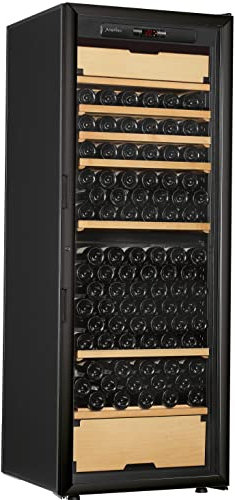 ARTEVINO - Cave à vin Multi-usages 3 températures - OXYGEN BLACK - Noir - Capacité bouteilles : 199 (min/maxi : 173/199)