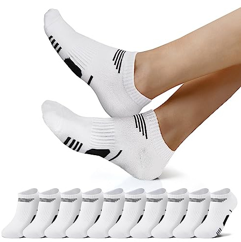 NUOZA 10 Paar Sneaker Socken Herren Damen Kurze Baumwolle Sportsocken Halbsocken Herrensocken Laufsocken Atmungsaktive Größe 35-50