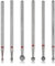6-Pack Nail Drill Bit, 3/32 Inch Cuticle Cleaning Ball Head Nail Drill for Gel Nails, Professional Drill Diamond Nail Drill Bits Set For Acrylic Manicure Pedicure, Nail Pedicure