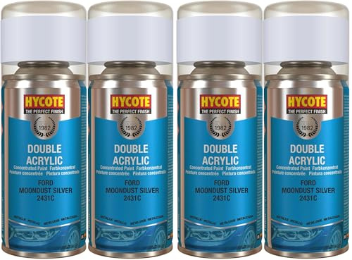 Hycote Ford Moondust Silver (Metallic) 150ml (Pack of 2)