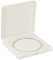 FINGERINSPIRE 19cm Platz PU Leder Perlenkette Box Luxus Soft Touch Claimond Adern Futter Halskette Box Schmuck Lagerung Geschenk Fall weiß Hochzeit Perlenkette Veranstalter Display Case für Anhänger