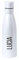 C&P Botella personalizada acero inoxidable térmica botella termo agua con tu texto grabada en láser con doble pared (Blanco)