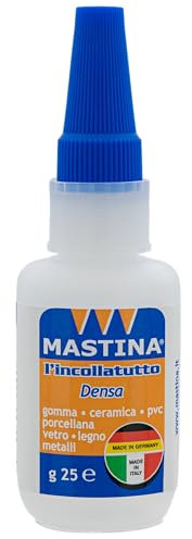 Mastina Incollatutto Densa a Viscosità Media con Beccuccio di precisione, Ideale per tenuta Forte ma Flessibile, Formato da 12g