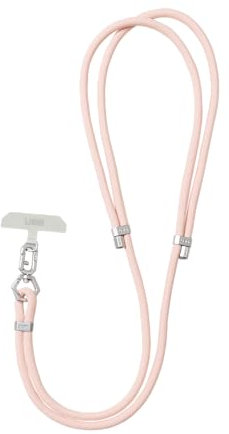 URBAN ARMOR GEAR Civilian Crossbody Lanyard/Umhängeband für Smartphone Hüllen (Einstellbare Länge bis 160cm, Drehbarer Karabinerhaken, 10mm Durchmesser) Rose Quartz