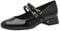 MARCO TOZZI Damen Mary Janes mit Riemen Kleiner Absatz, Schwarz (Black patent), 41 EU