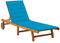 DYRJDJWIDHW Bain de Soleil Pas Cher,transat Jardin Pas Cher,Chaise Longue de Jardin avec Coussin Bois d'acacia solideConvient pour Les Jardins, Les balcons, Les piscines