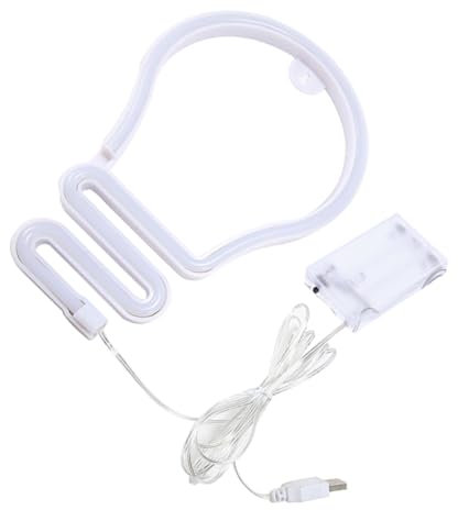 OSALADI 1satz Neon Licht Lampe Design Lampe Glühbirnenform Dekorative Nachtlampe Für Schlafzimmer Und Partys Usb Betrieben Romantische Atmosphäre Für Zuhause Und Hochzeitsdekoration