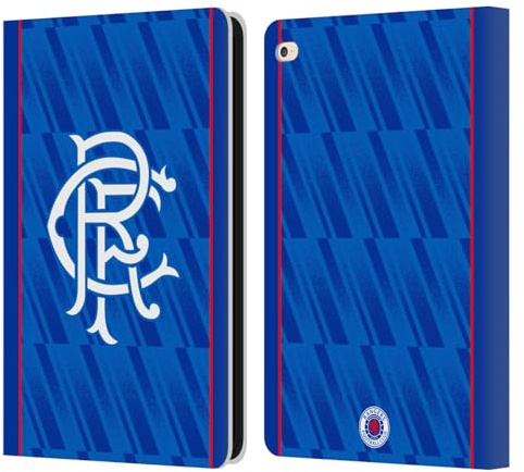 Head Case Designs Offizielle Rangers FC Home 2024/25 Trikot Leder-Wallet-Hülle Kompatibel mit Apple iPad Air 2 (2014)