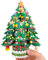 CNLITIHEKA Weihnachtsbaum Pop Up Karte Weihnachtsbaum Karte 3D Popup Weihnachtskarten mit Umschlag.