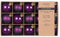 Weihnachtskugeln Glas 6cm 15 Stück - Glitzer Sterne Motiv - Christbaumkugeln Weihnachtsbaumkugeln für Weihnachten - Christbaumschmuck & Weihnachtsbaumschmuck Lila Purpur - Purple Symphony