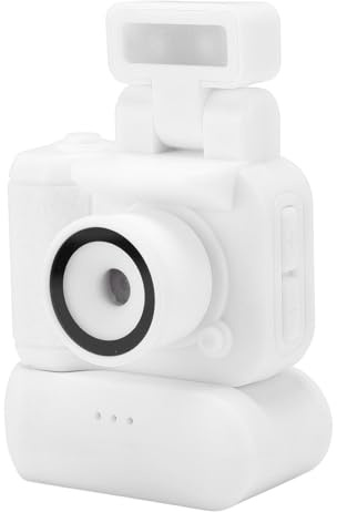Digitalkamera für Fotografie, 1080P Taschenkamera mit 1,44 Zoll Bildschirm, Tragbare Kleine Kompaktkamera für Reisen, Campus Vlogging (White)