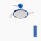 CREATE / WIND CLEAR STUDIO S/Ventilador de techo con luz azul cobalto con mando / 40W, Temporizador, Ø 91 cm, 6 velocidades, aspas retráctiles, 3 temperaturas de luz, función verano-invierno