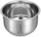 OUNONA Doublure de cuiseur à riz bol de remplacement pour cuiseur à riz pot intérieur de cuisinière domestique friteuse air fryer friteuse à air réservoir intérieur en acier inoxydable