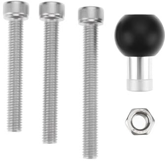 ECSiNG 1 Set Motorcycle Handlebar Mount Kit with M8 Screws Ball Base Compatible with RAM Phone Holder Action Camera GPS