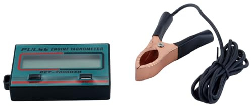 Enwye Digital Tachometer,2 Stroke 4 Stroke Small Engine Tachometer,Chainsaw Tach Gauge Tach Meter,Inductive Pulse for Lawnmower Weedwhacker Gliders,Snowmobiles, Motorboats