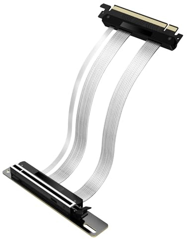 NovaGrowth Cable elevador PCIE 5.0, PCI-E 16X 128GB/s, compatible con PCIE 4.0 y WRX80/90E, RTX4090/5090/RX7900XTX, cable alargador para tarjeta gráfica GPU Gen 5, negro, 200 mm