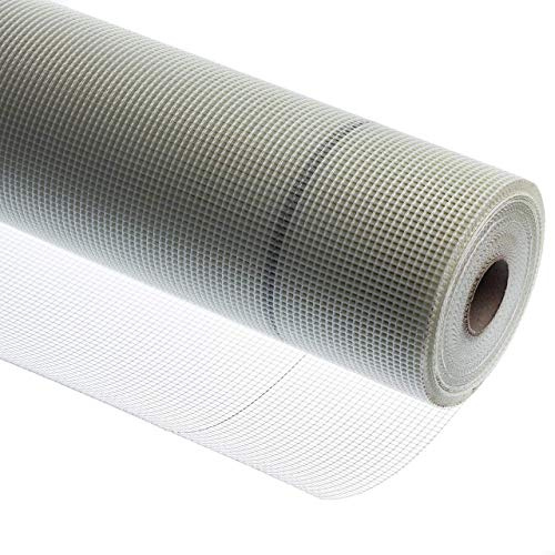 doitBau Armierungsgewebe – Putzgewebe Gittergewebe Innenputz – 75 g/m² Glasfaser, verschiebefest, Rissschutz & alkalibeständig – 1 m x 50 m Rolle 50 m² für Wand & Decke