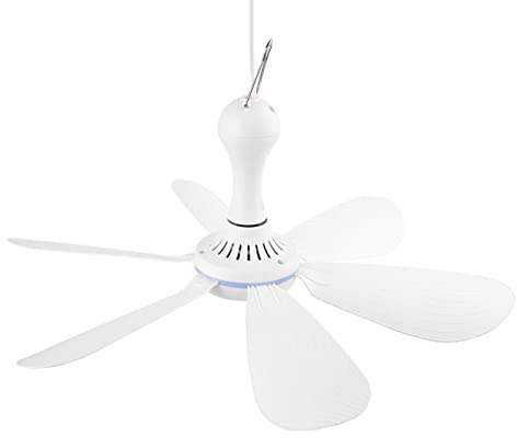 YIGZYCN Hanging Fan USB 5V Laptop Powerbanks Powered For Household Bedroom Office School Dormitory Dorm Silent Ceiling Fan 42CM Electric Small Electric Fans For Home Quiet Home