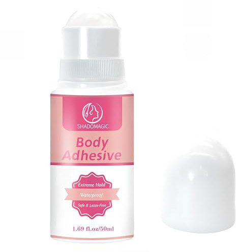 Hautkleber Für Kleidung,Fashion Glue,Fixierkleber,Klamotten kleber Auf Haut | Body Glue für Clothes Zum Kompressionsstrümpfen, Strumpfhosen, Tänzer, Schultergurten Kleintragbar y Langlebig, 50ml