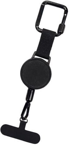 MHADBKH Einziehbare Diebstahlsicherungs-Handy-Umhängebänder mit Karabiner & universelle Smartphone-Hüllen-Anker, einziehbare Diebstahlsicherungs-Handyhalterung mit Gürtelclip
