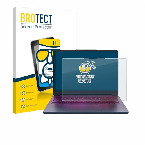 BROTECT Schutzglas für Lenovo Yoga 9i 2-in-1 Gen 11 Aura Edition 14 | Entspiegelnder Displayschutz Made in Germany Schutzfolie Glas Matt Anti-Reflex Kratzfest 9H Anti-Fingerprint Einfache Montage