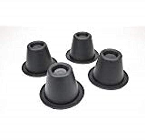 Homecraft 9 cm/3.5 inch Stackable Cone Raisers for BedsSet of Four Lightweight, Moulded Cones Featuring Anti-Slip Pads and Recessed Tops for Secure Fit of Chair or Bed Legs