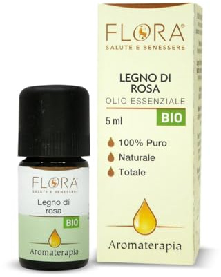 Flora Olio Essenziale di Legno di Rosa Bio Codex - 5 ml, 5 millilitro, 1