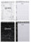 Montagsliebe® To Do Liste Doppelpack, 2 Stück, insgesamt 200 Seiten, Marmor-Design schwarz + weiß, DIN A6, Bundle Paar, Notizblöcke, Blöcke zum Abhaken, Ringbuch