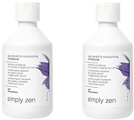 Simply zen age benefit & moisturizing conditioner DUO PACK 2 x 250 ml Feuchtigkeitspflege für coloriertes oder leicht trockenes Haar 500 ml KOSTENLOSER VERSAND