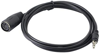 CERRXIAN Cavo Din MIDI a 5 poli, 3,5 mm (1/8) TRS da maschio a 5 pin, adattatore audio professionale premium per sistemi Bang & Olufsen, Naim, Quad