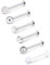 Mayhoop 6er 16G 1.2mm Knorpel Tragus Helix Piercing Chirurgenstahl CZ Lippenpiercing Labret Stecker 6 Stil 8mm Silber