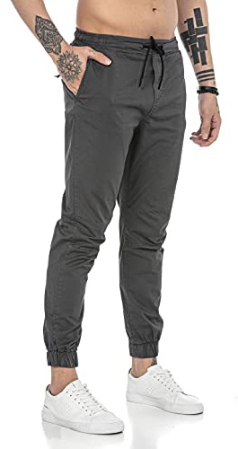 Redbridge Hose Herren Freizeithose Jogger Chino Baumwolle Gummibund
