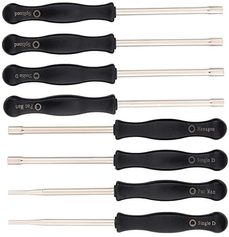 Savior 8Pcs Carburetor Adjustment Tool kit Compatible for 2 Stroke Engine Splined/Pac Man/Double D/Single D for Poulan Husqvarna STHIL Echo Chainsaws Brush Cutter