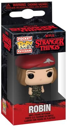 Funko Pop! Keychain: Stranger Things - Robin Novelty Keyring - Collectable Mini Figure - Stocking Filler - Gift Idea - Official Merchandise - TV Fans - Backpack Decor