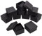 NBEADS 10 Stück Karton Uhrenbox, 8.6x7.9x5.2 cm Papier Geschenkbox Uhrenhalter Schmuckschatulle Mit Kissen Armband Quadratische Aufbewahrungsbox Für Armbanduhren Smart Watches, Schwarz