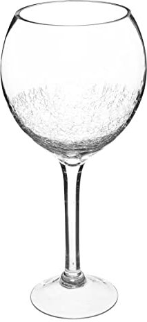 Atmosphera - Vase sur Pied - Verre craquelé - H40 cm