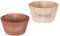 HERSIG - Jardineras Redondas Grandes | Maceteros Redondos marrón y Natural 24x13/19cm