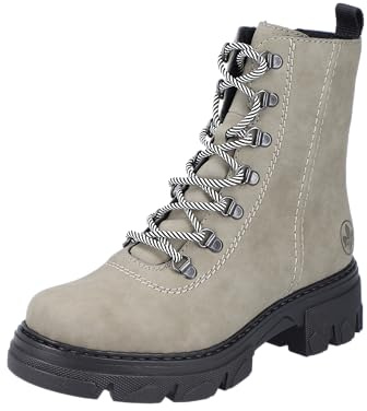 Rieker Damen Schnürstiefeletten 72643, Frauen Stiefeletten
