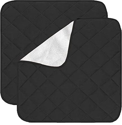Eurobuy 2 Stück waschbare Sitzpolster, saugfähig, Inkontinenz-Stuhlpolster, wasserdichter Sitzschutz für Erwachsene, Kinder und Haustiere, 55,9 x 53,3 cm