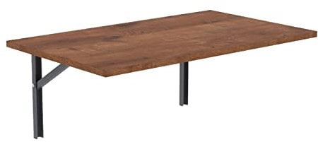 AKKE Wandklapptisch für Küche Zimmer Wohnzimmer Kinderzimmer 80 cm x 60 cm, Wandtisch klappbar, Klappbarer Wandtisch Küchentisch Kindertisch, Klapptisch Klappschreibtisch Küche Antik-Eiche
