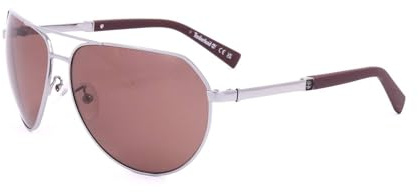 TIMBERLAND Polarisierte Pilot-Sonnenbrille für Herren, Vollrand, TB9340-H08H60, Glänzendes Rotguss, 60