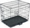 TactFire Hundekäfig Faltbar klappbar mit 2 Türen,Hundehöhle Hundebox Auto mit Bodenschale,(S) 60.5 x 44 x 49.5 cm