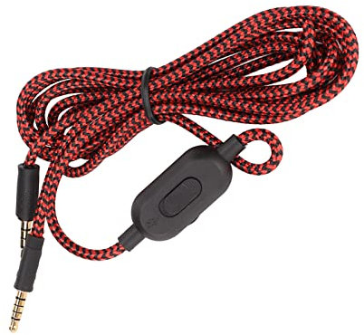 Replacement Cable for Logitech G433, G Pro, G Pro X, for KingstonCloud MIX Gaming Headset, 6.5ft, with Mute Switch and Volume Controller