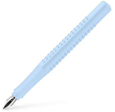 Faber-Castell 140849 - Füller Grip 2010, Federbreite F, sky blue, 1 Stück