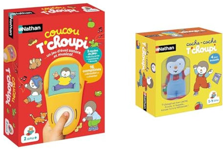 Nathan – Coucou T’Choupi – Jeu électronique – Jeu d’éveil & – Cache-Cache T’Choupi – Jeu électronique – Jeu éducatif – T’Choupi est caché ! Amuse-toi à Le retrouver – De 1 à 4 Ans – Dès 1 Ans