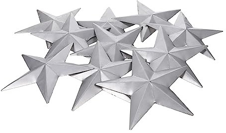 Yardenfun 10stücke Teiliges Fünf-punkte Eisen Kunstdekoration Form Robuste Metallsterne Gießform Für Diy Relief Basteln Abstrakte Sternmuster Als Wanddeko Zubehör